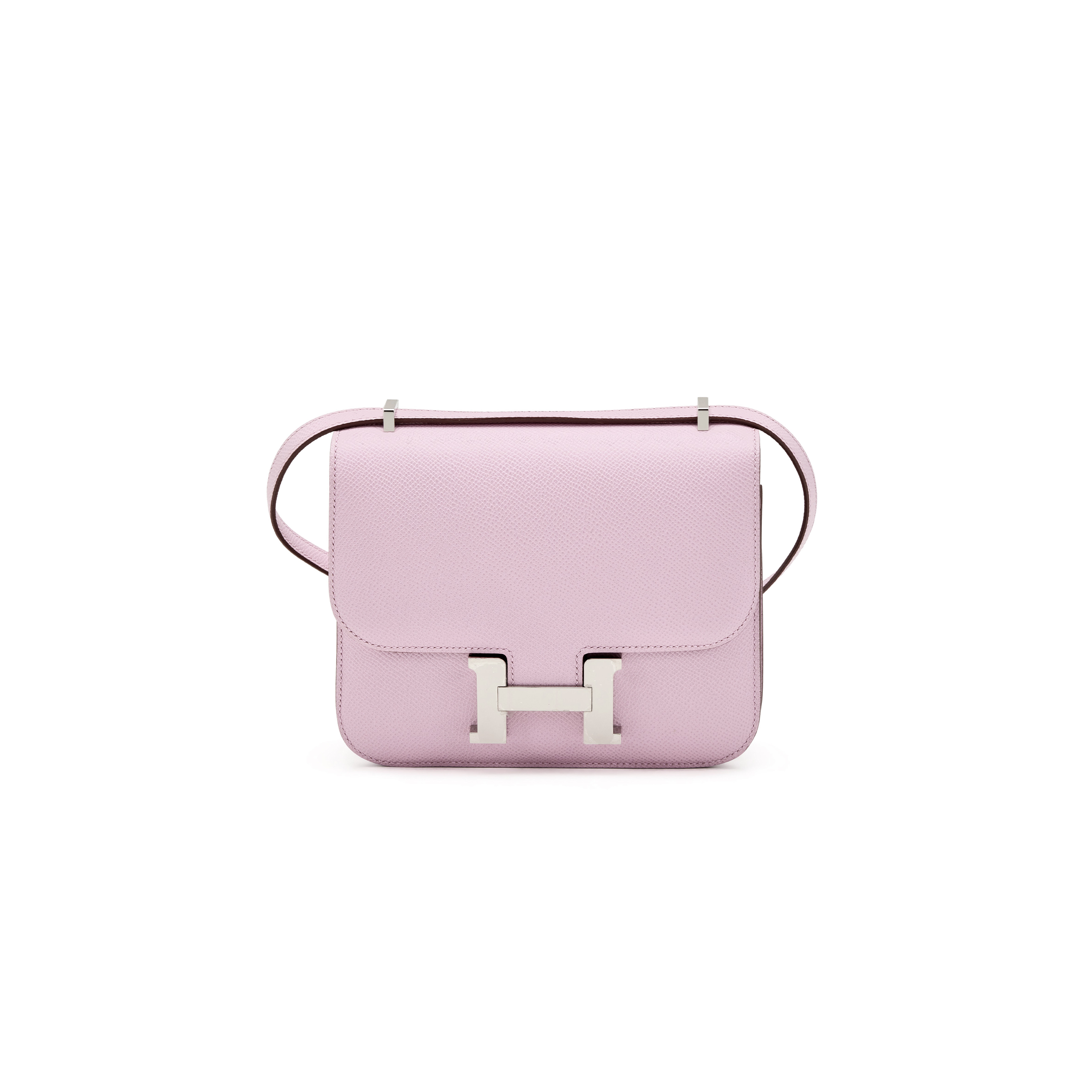 HERMES MASTER CONSTANCE 18 MAUVE PALE EPSOM PALLADIUM HARDWARE (19*15*4cm)